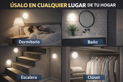 Luz LED con Sensor de Movimiento | 3 + 2 GRATIS HOY