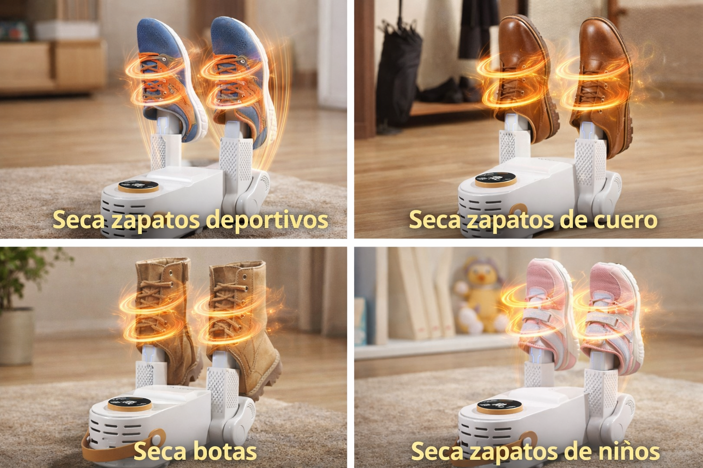 Secador de Zapatos Eléctrico | Elimina Humedad y Mal Olor Rápidamente