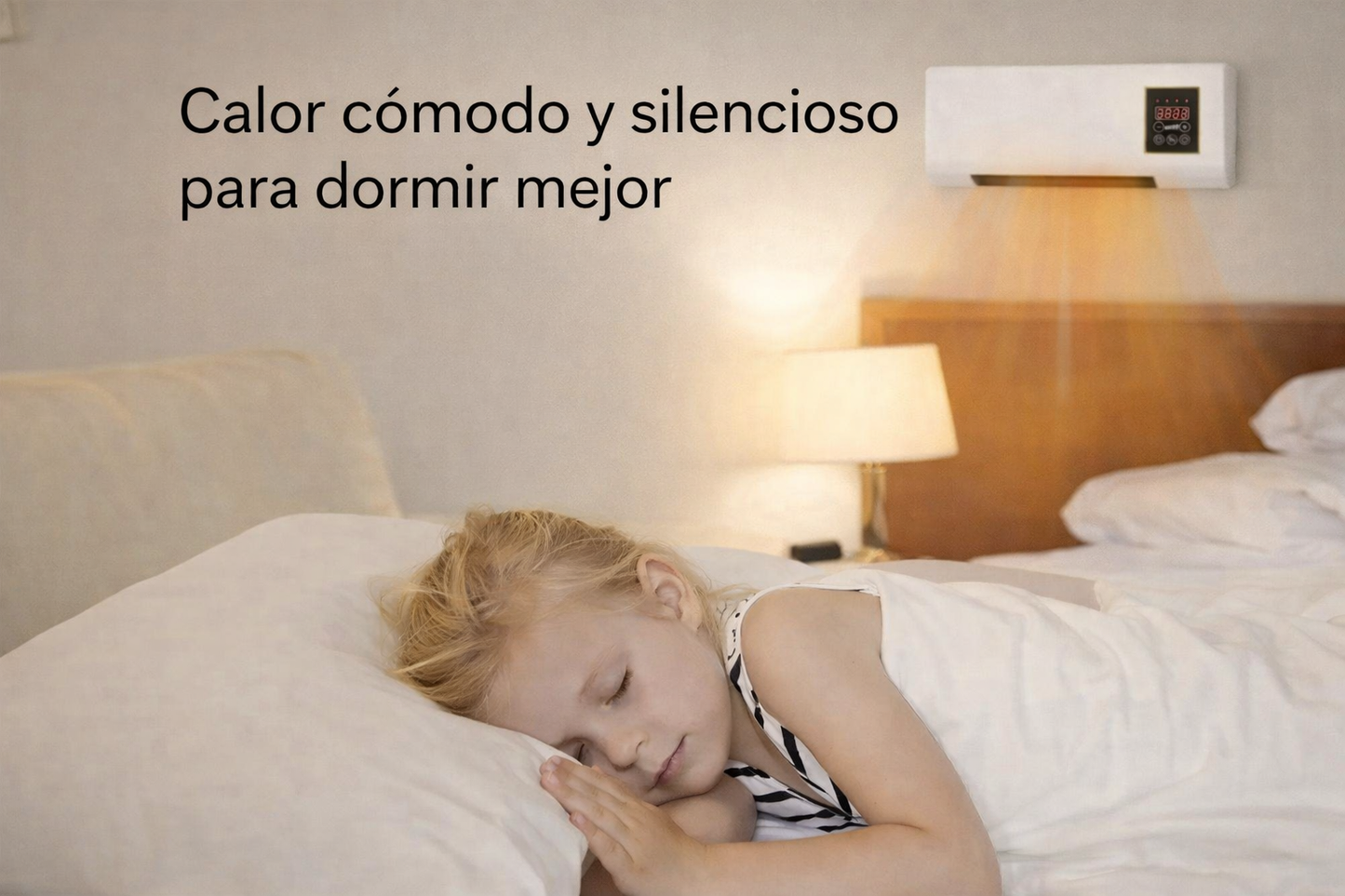 Calefactor de Pared Inteligente con Control Remoto y Temporizador